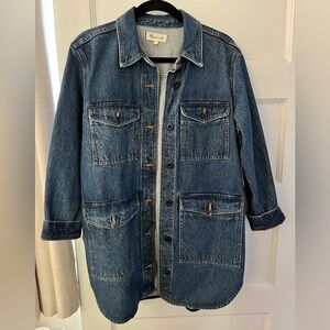 Madewell denim chore coat